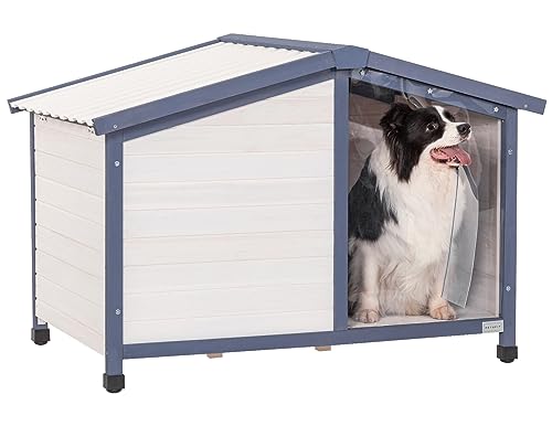 White Small Dog House with PVC Roof G8538