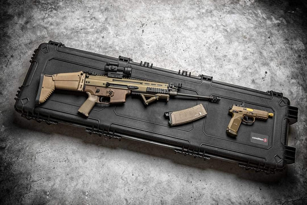 Black Tactical Rifle Case with Foam A1095
