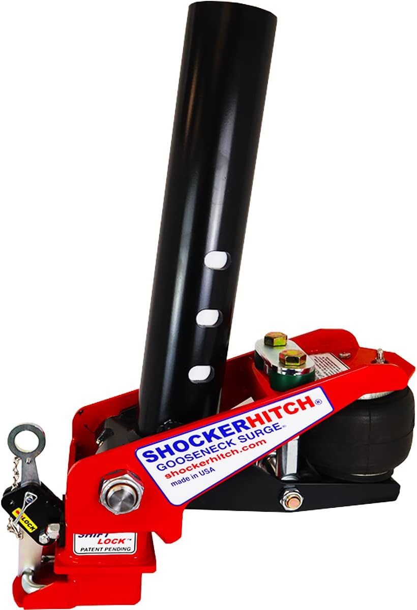 Gooseneck Air Hitch & Coupler, Round 4" Straight Pin 30K SL Coupler W875