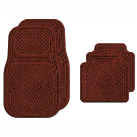 Red/Black Full Set of 4 Car Mats G503
