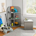 Wood 3 Shelf Corner Bookcase Organizer X549