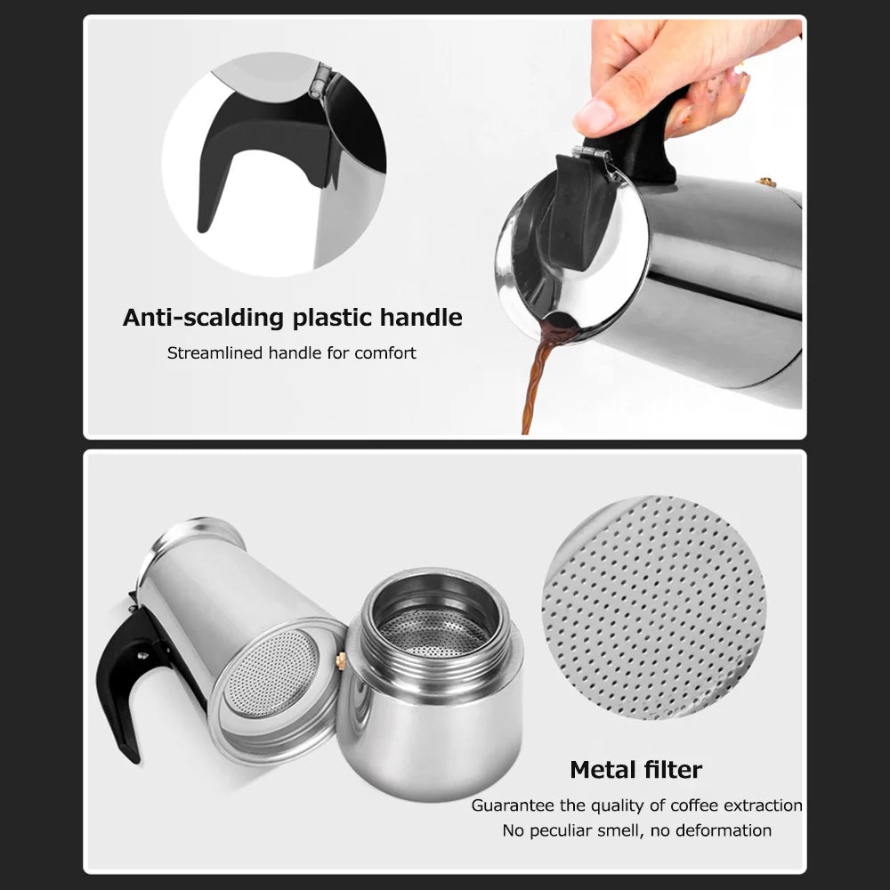 Stainless Steel Portable Electric Coffee Maker Z11864