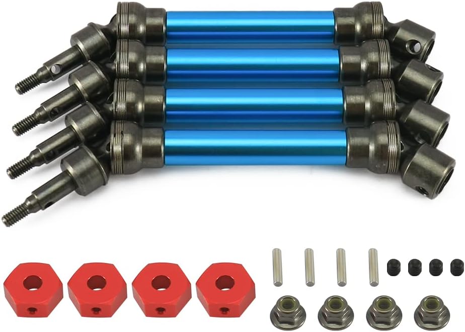 Blue 4X Front/Rear Drive Shaft Set for 1/10 Monster Truck N286