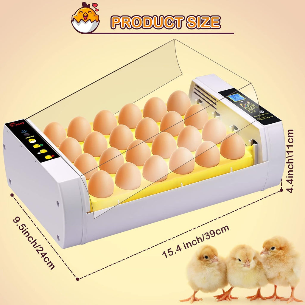 24 Eggs Incubator with Automatic Turning Temperature and Humidity Control Pack of 2 G147540
