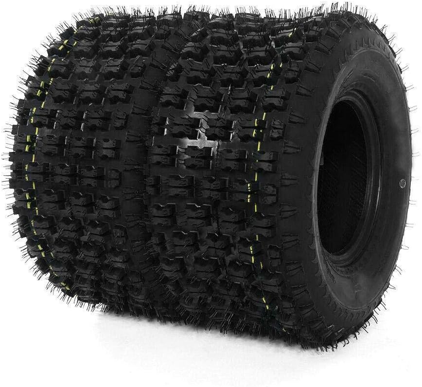 Set of 2 20x10-10 Turf Tires Lawn Mower Garden 4PR Tubeless Tires B530858
