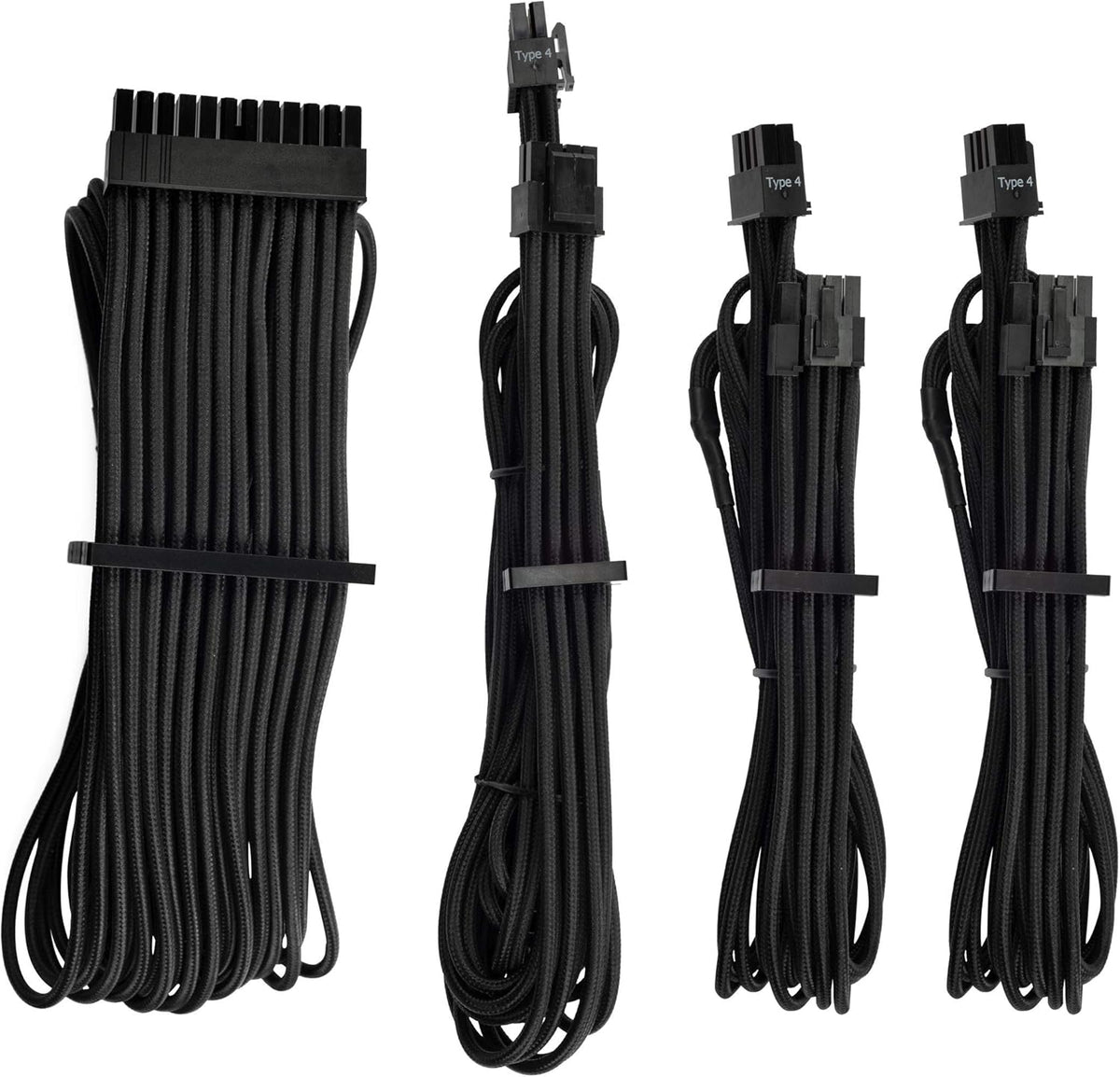 White Individually Sleeved PSU Cables Starter Kit H714459