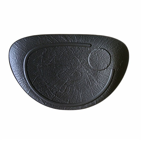 Oval Steak Plate 37x25cm Black E10874