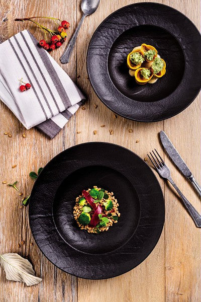 Oval Steak Plate 37x25cm Black E10874