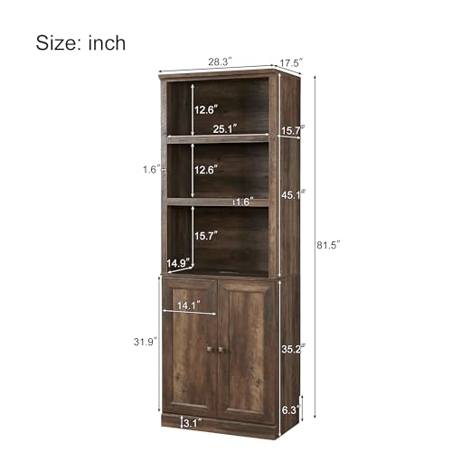Queen Size Murphy Bed with Storage Shelf Gray B673