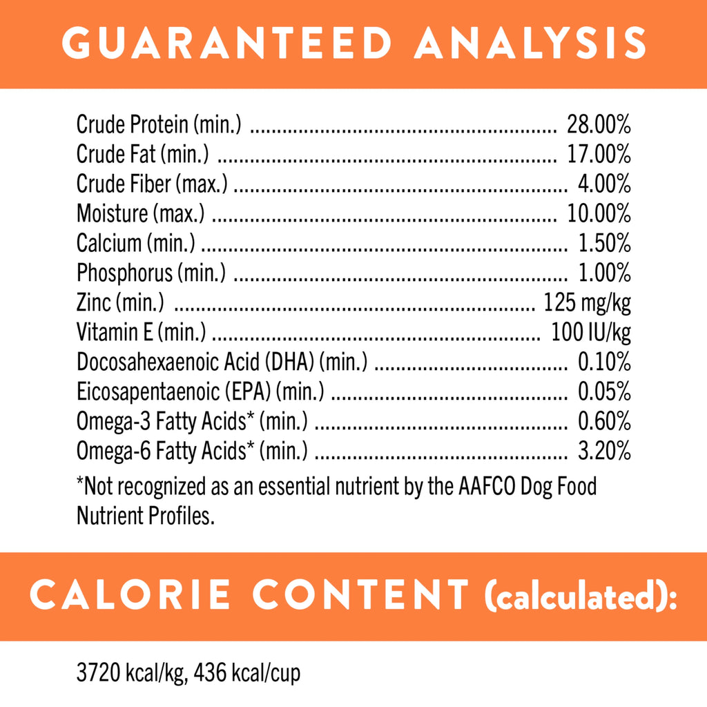 30 Lb. Bag High Protein Dry Puppy Food with Chicken Lamb Salmon X187901