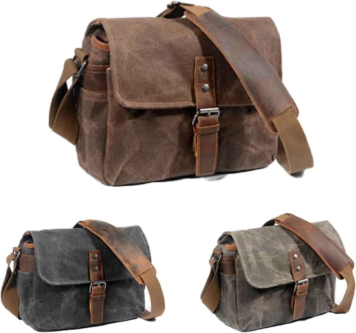 Vintage Canvas DSLR Camera Bag Shoulder Sling Case N35517