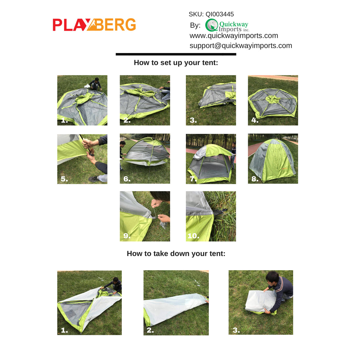 Camping Folding Tent with Screen Exterior N1535