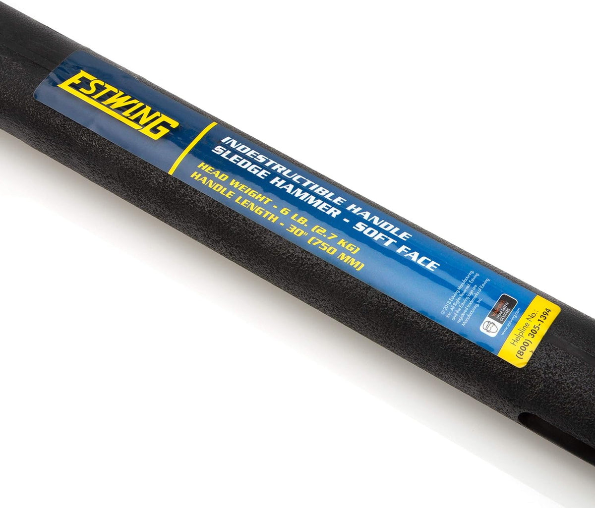 6-Pound Soft Face Sledge Hammer with Vulcanized Rubber Overlay W238