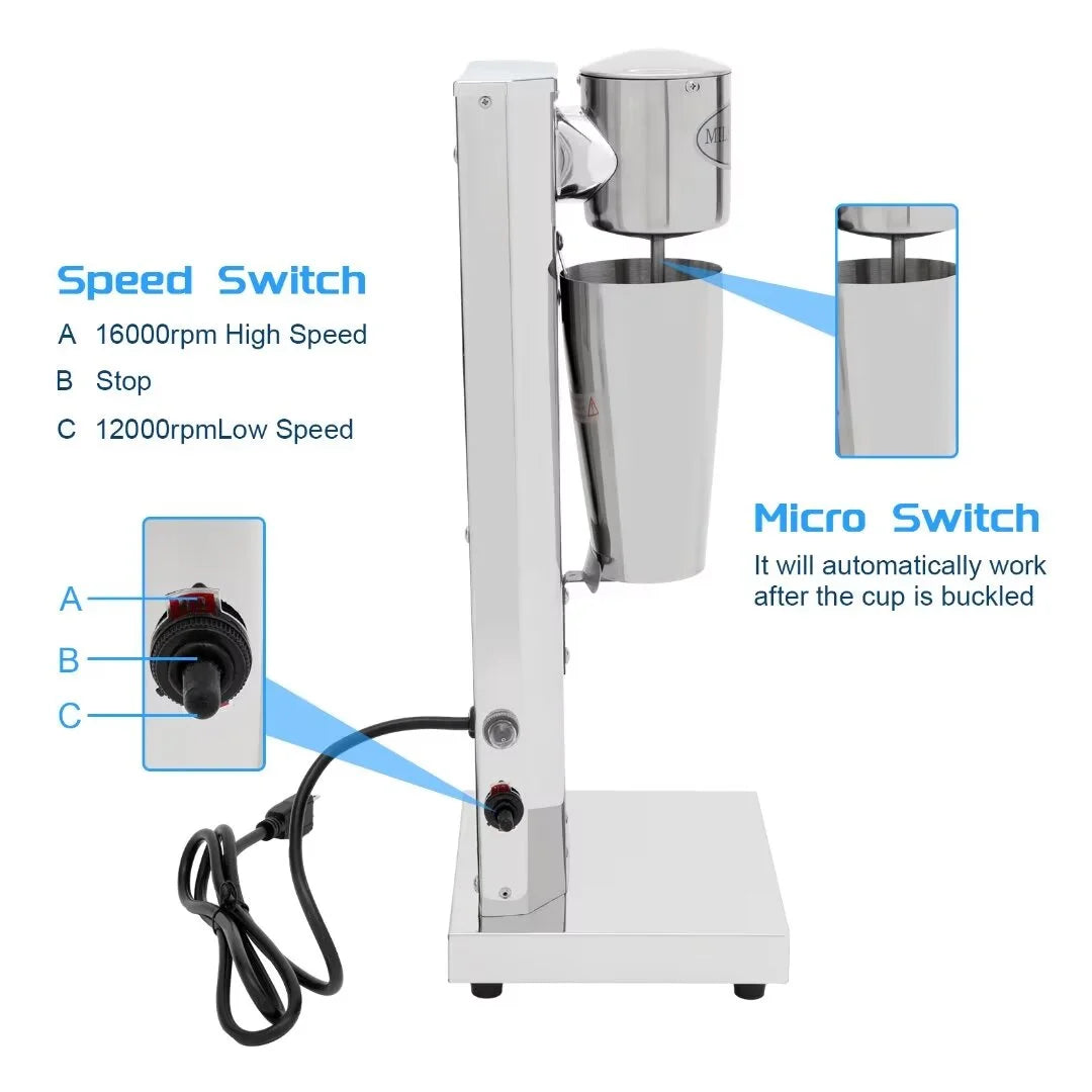18000RMP Stainless Steel Milkshake Drink Mixer 650ML D814159