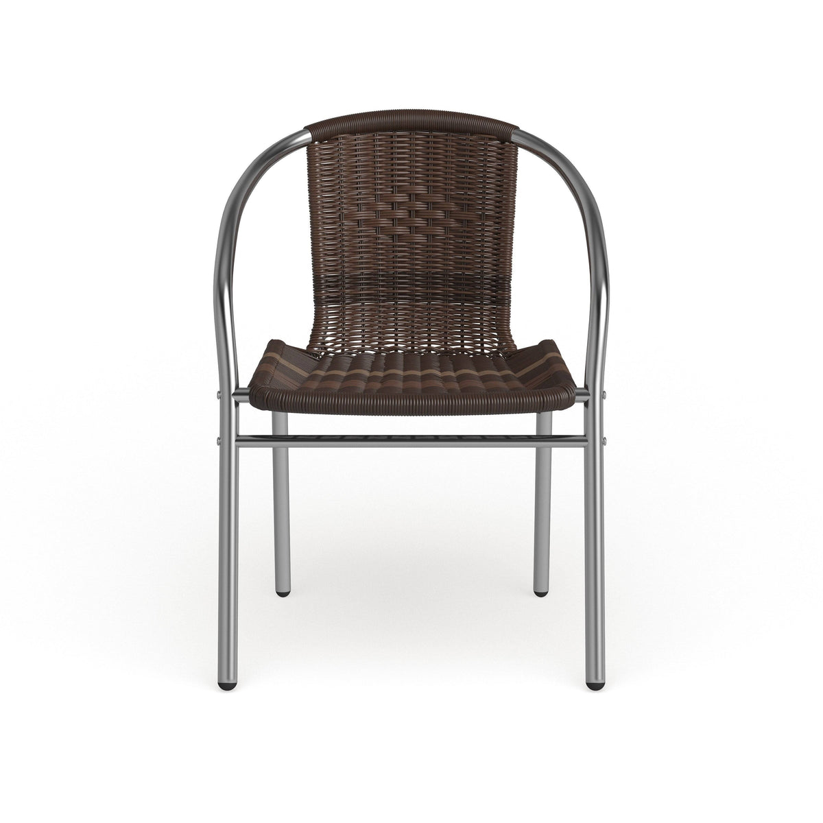 Aluminum and Rattan Stack Chair S6615