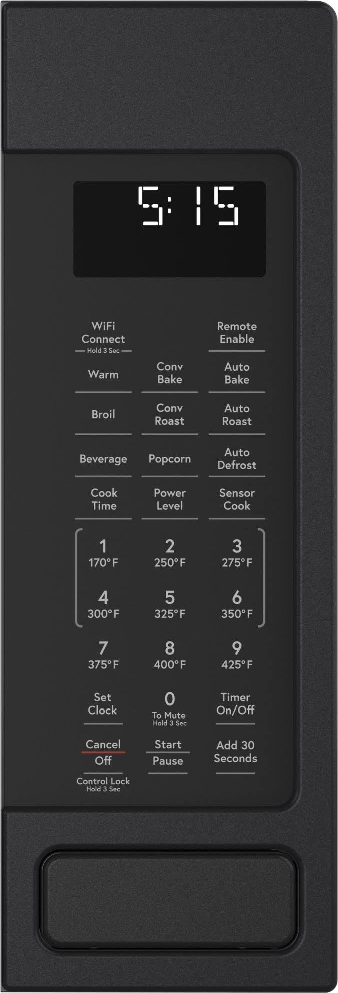 1.5 cu.ft. Matte Black Countertop Microwave Oven O8722