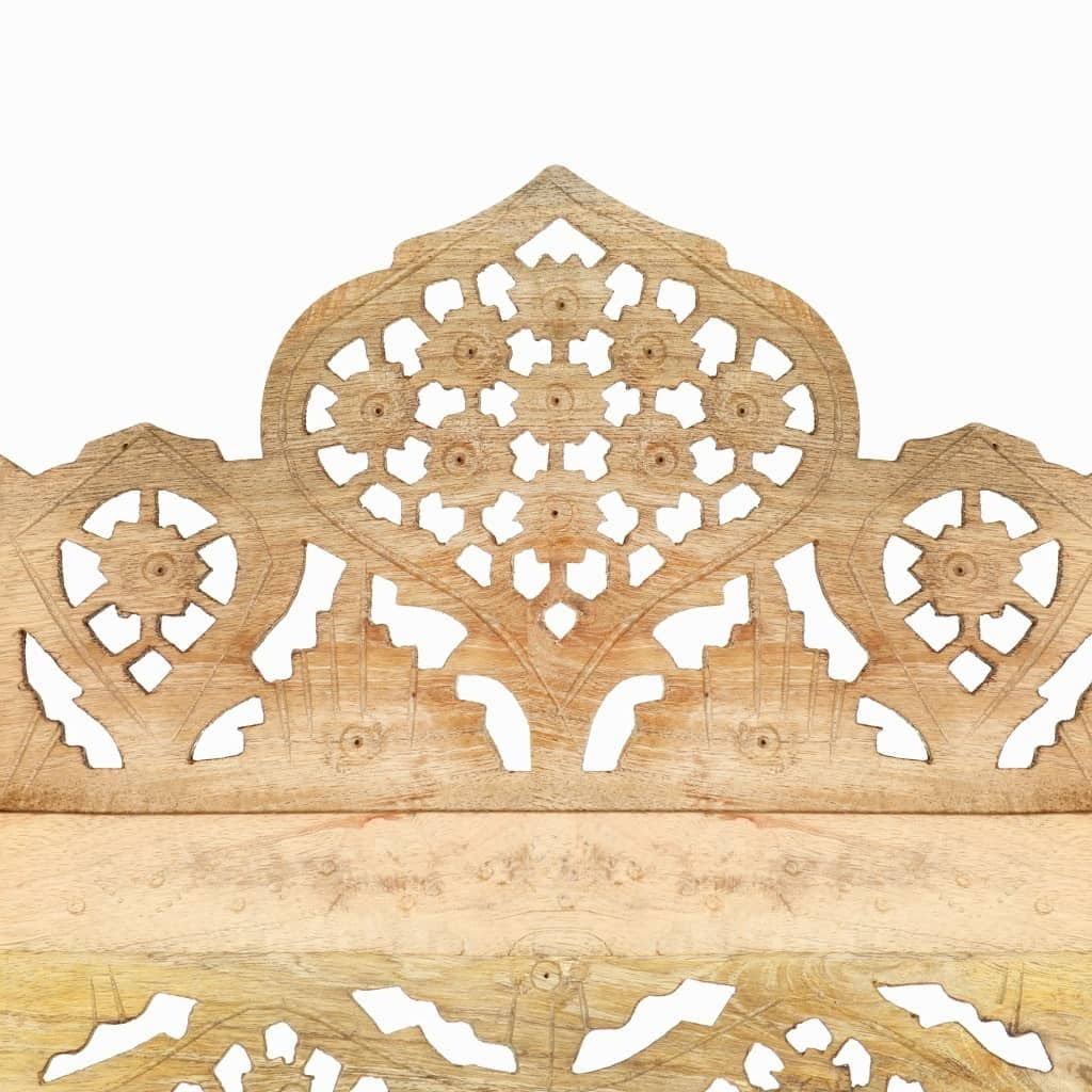 Hand Carved 3-Panel Room Divider Solid Mango Wood N712535