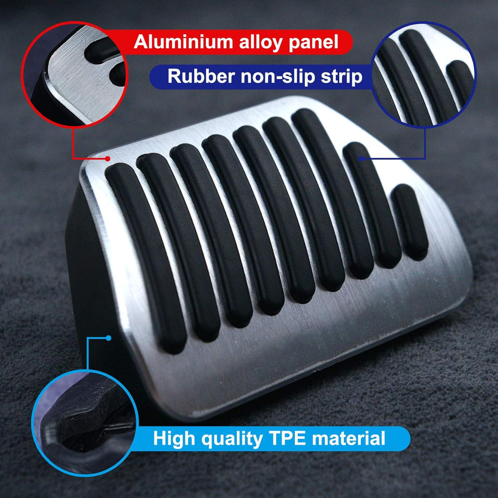 Non-Slip Aluminum Gas Brake Pedal Covers, 2Pcs H314135