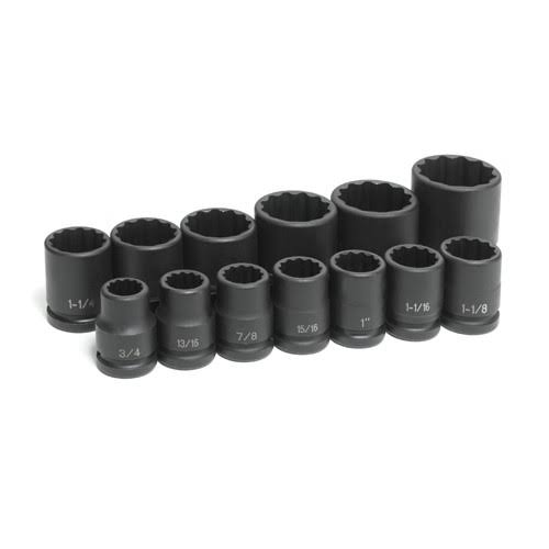 3/4x22 Drive 13-Piece 12 Point Standard Set O274828