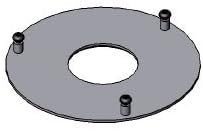 Metal Base Glue Pad Round 4.25 inch Diameter D15442
