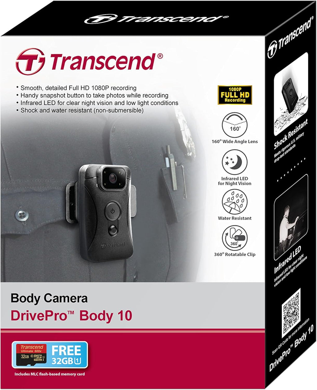 Body Security Camera, Black P47728