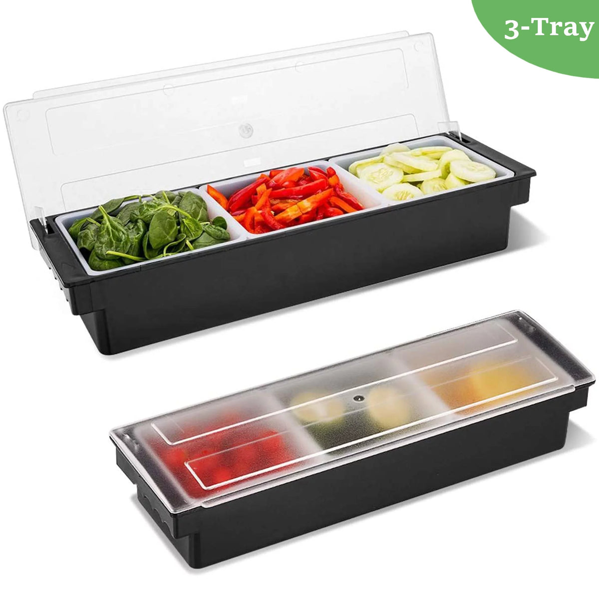 3/4/5/6 Tray Condiment Server with Lid M5241