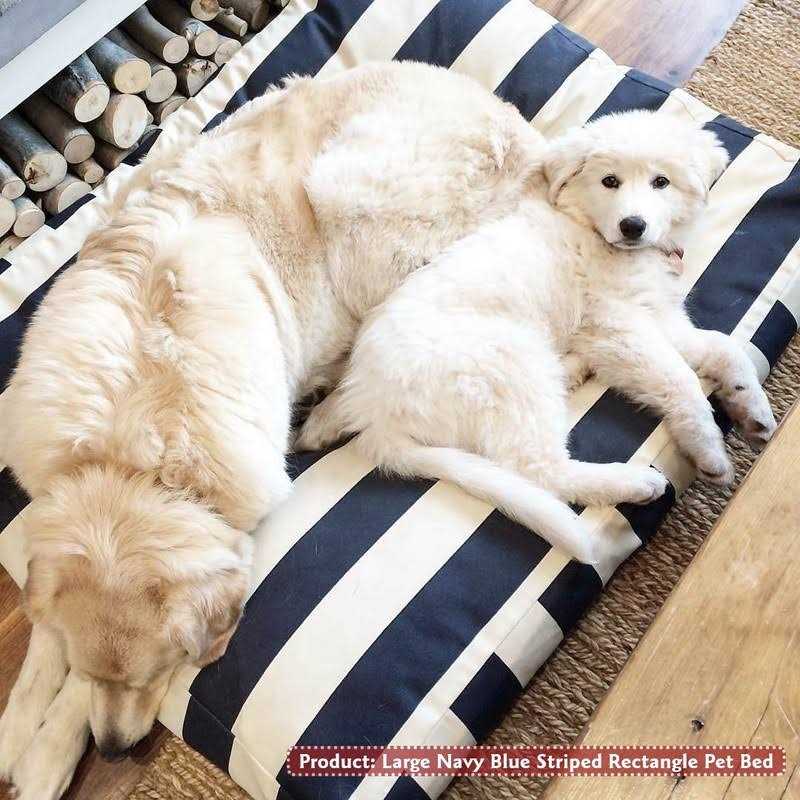 Vertical Stripe Dog Bed Y3633
