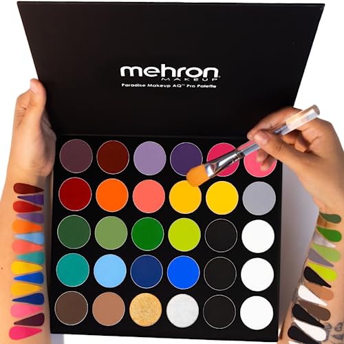 30 Color Magnetic Refillable Body Paint & Face Paint Palette Q437