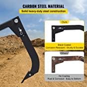 18" Shank Length Box Scraper Shank with 2 Locating Pins and 2 Plough Tips O327