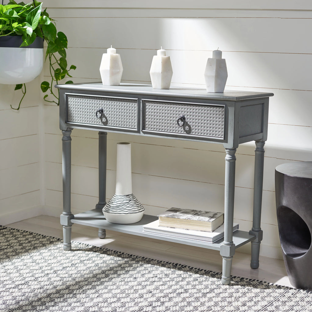 Modern 2 Drawer Console Table J91434