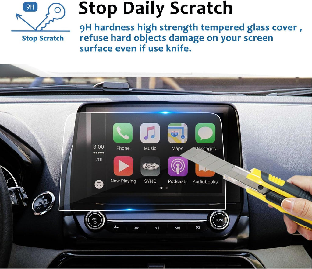8 Inch Tempered Glass Car Navigation Screen Protector P300