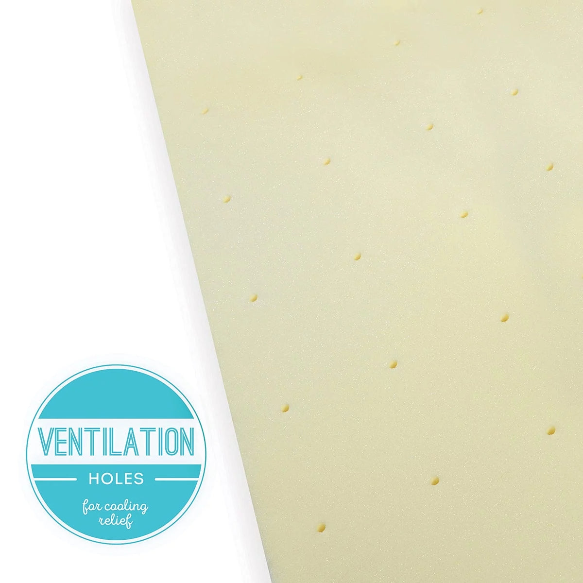 2 Ventilated Memory Foam Crib and Toddler Mattress Topper with Waterproof Cotton Cover N917