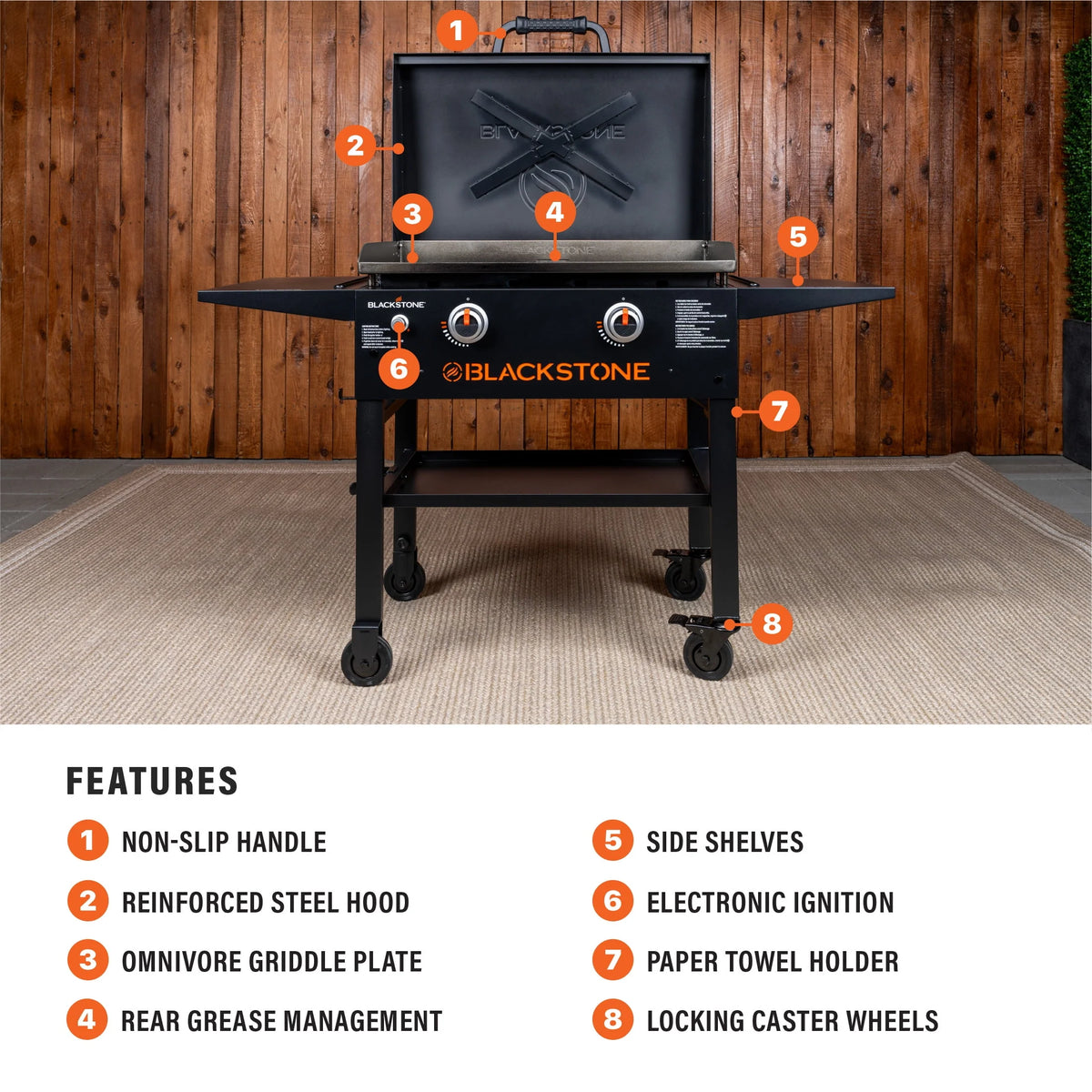 28" Propane Griddle with Hood Y3702