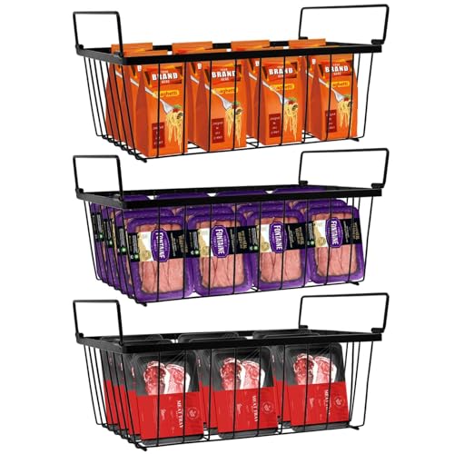 3 Pack Stackable Freezer Organizer Bins T7986
