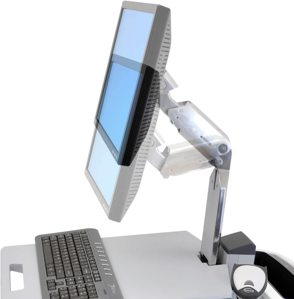 Rolling Computer Cart, Mobile Standing Desk Workstation Z7838