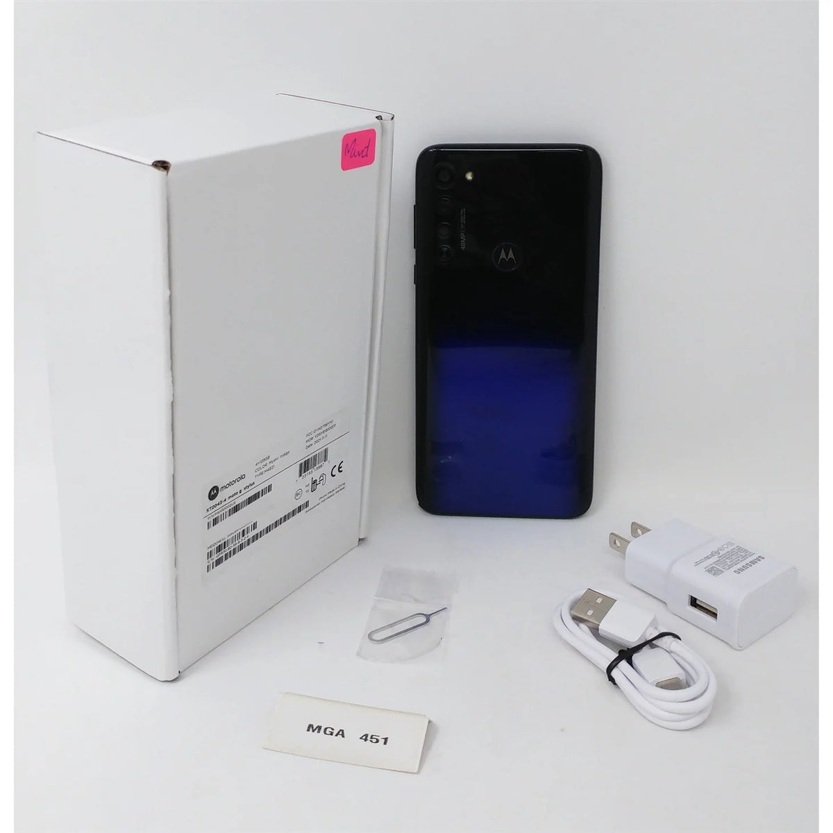Pre-Owned Motorola Moto G Stylus 128GB+4GB Unlocked Phone Mystic Indigo D324