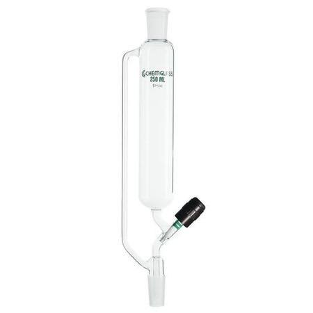 250ml Addition Funnel with PTFE Valve F2671
