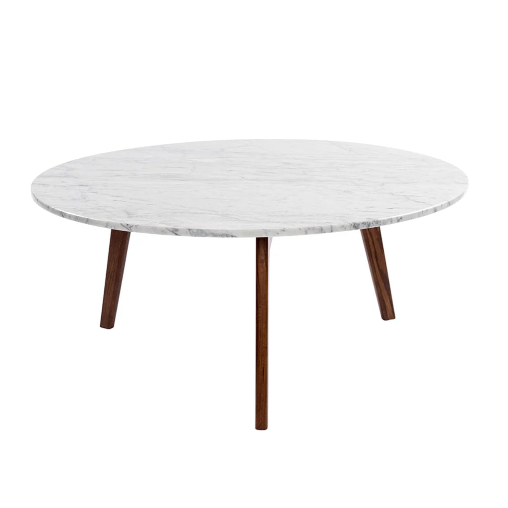 White Round Marble Coffee Table Z578248