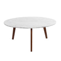 White Round Marble Coffee Table Z578248