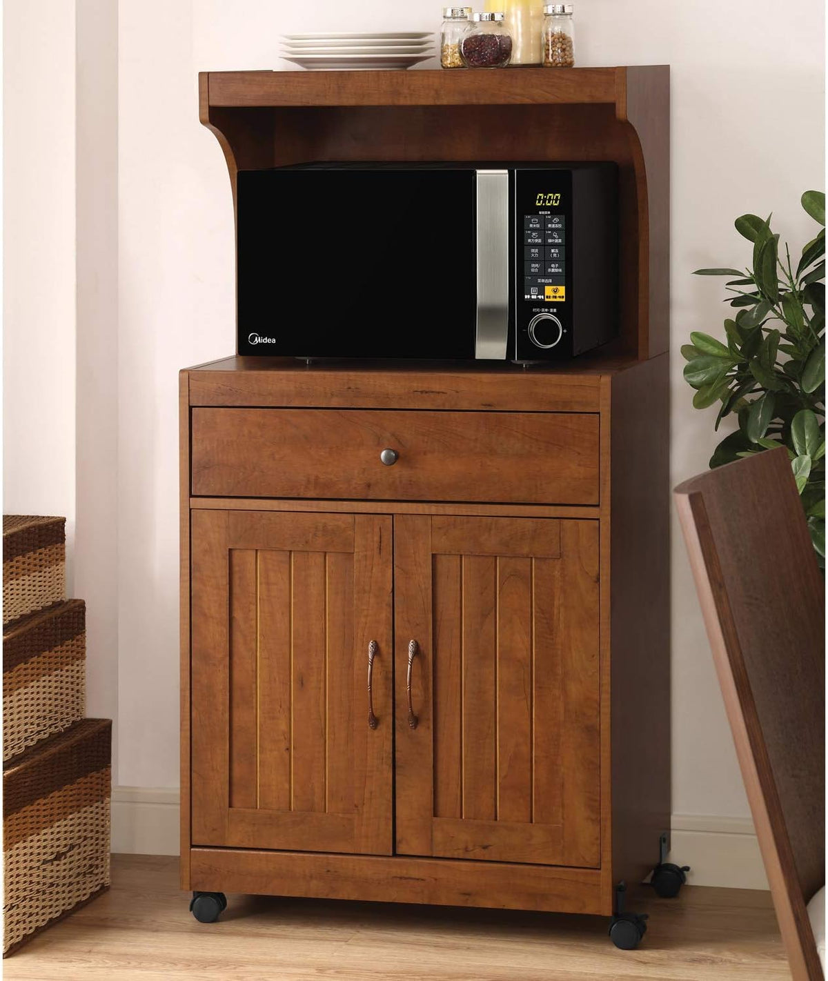 Grey Microwave Cart O1360