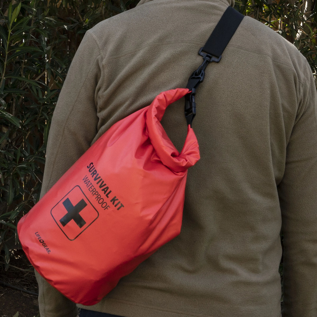 143 Piece Waterproof Emergency Backpack Red Y27421