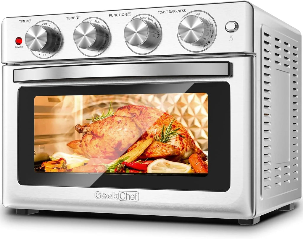 6 Slice 24.5QT Air Fryer Toaster Oven Combo, Stainless Steel K896445