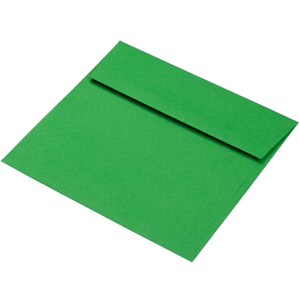 Brite Hue Christmas Green Square Invitation Envelope, 250/Pack I5703