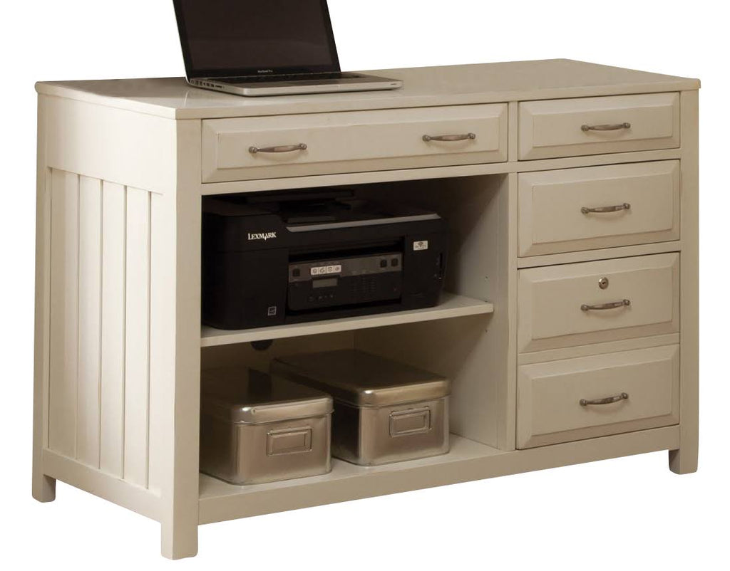 White Computer Credenza V268
