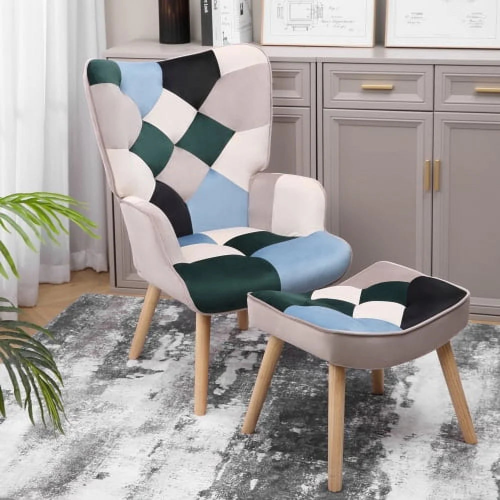 Accent Chair with Ottoman Z5981