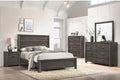 King Size 5pc Bedroom Furniture Set with Dresser Mirror Nightstand S15891