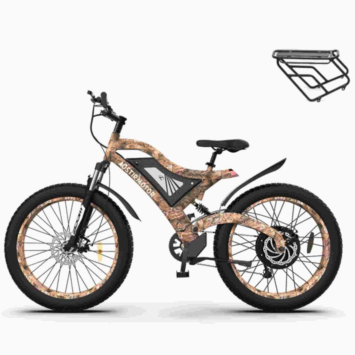1500W Electric Bike Fat Tire 48V 15AH Removable Lithium Battery R88455