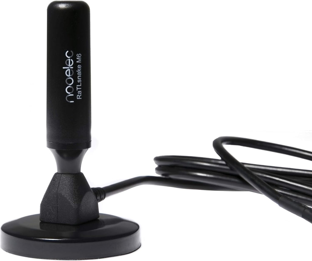 Magnetic Whip Antenna Set with Low-Loss RG58 Cable for 50 Ohm SMA Connectors, Pack of 2 G527