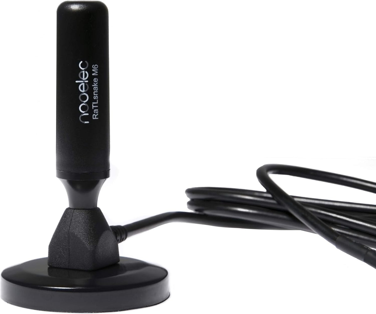 Magnetic Whip Antenna Set with Low-Loss RG58 Cable for 50 Ohm SMA Connectors, Pack of 2 G527