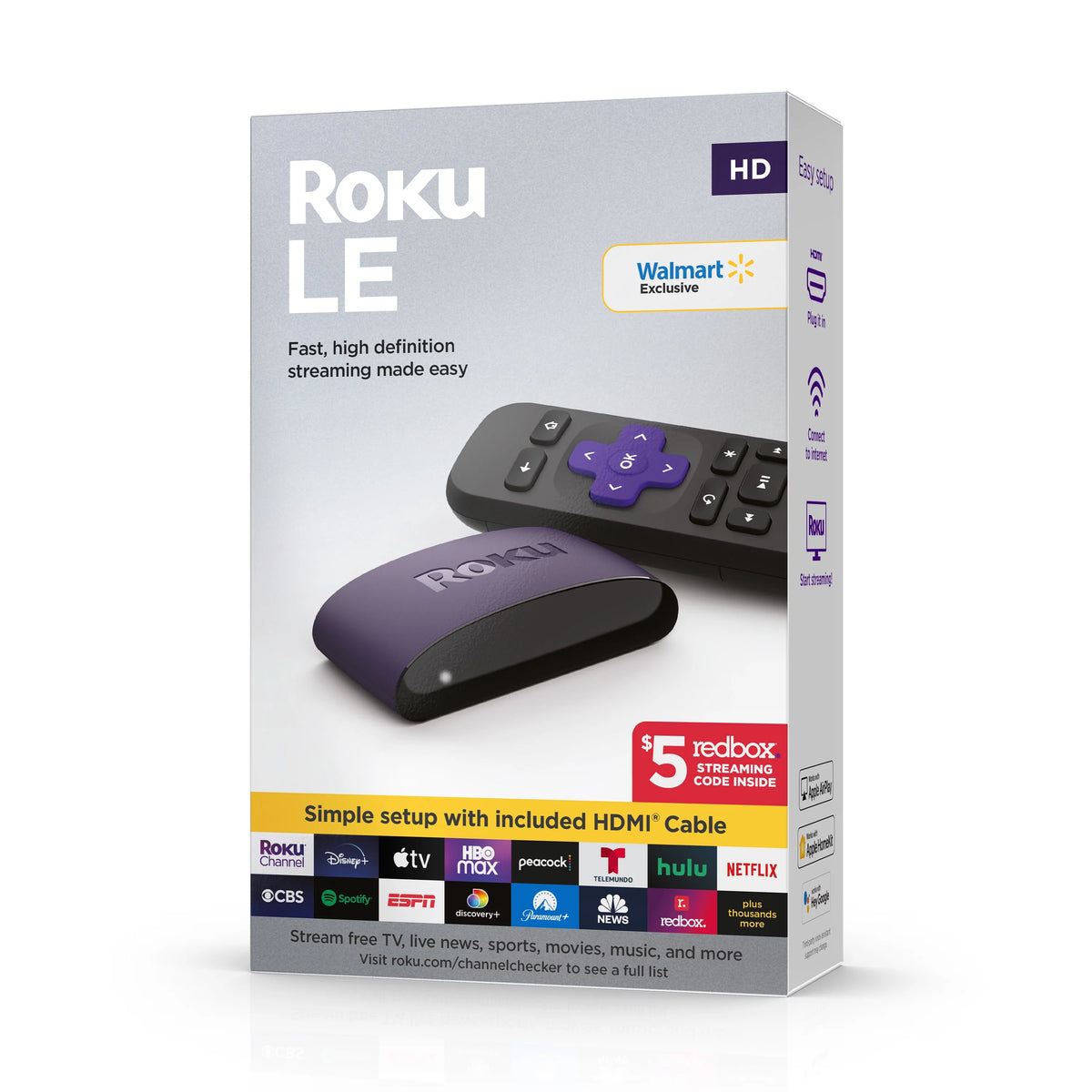 HD Streaming Media Player with HDMI Cable and Remote P83028